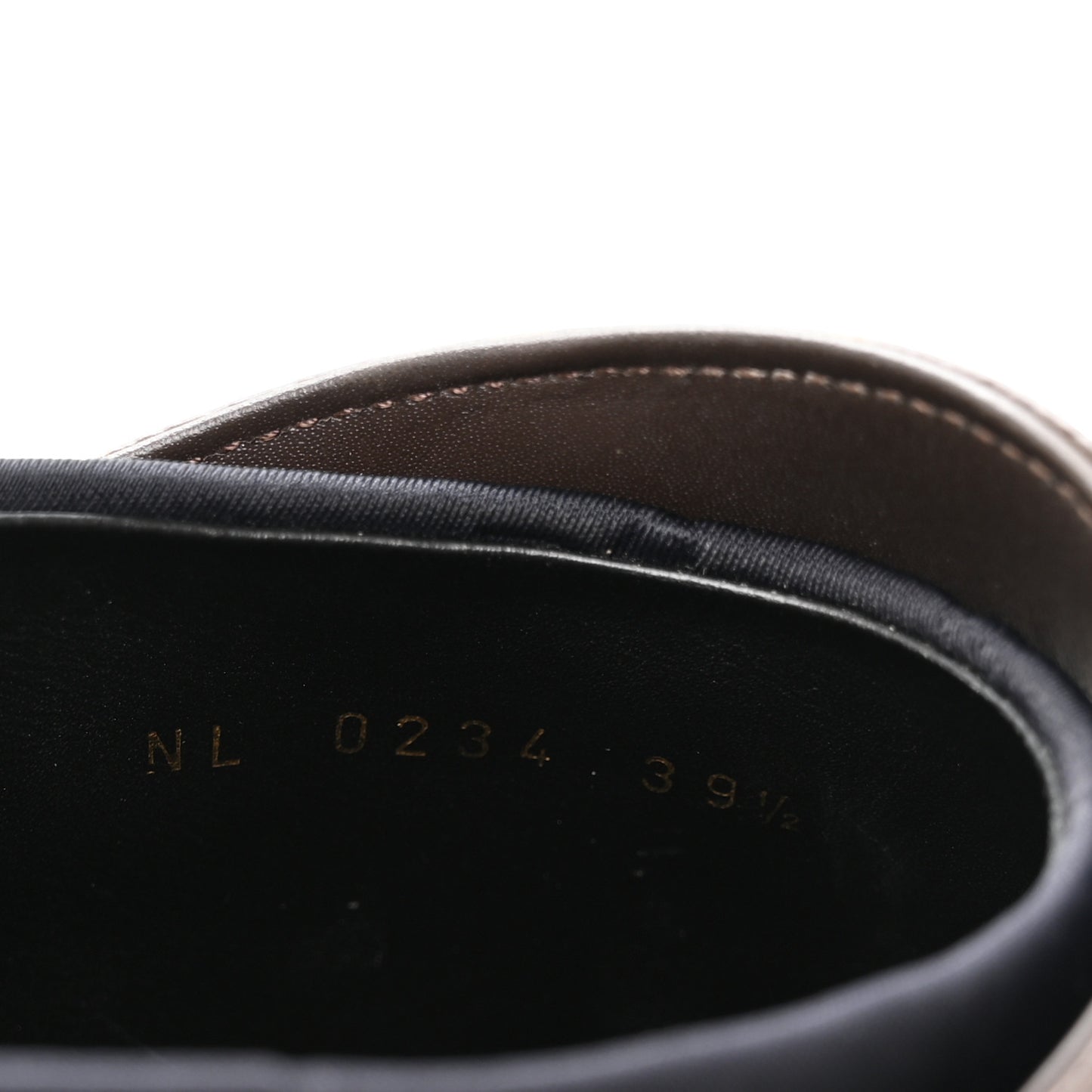Nylon Embossed Monogram Aspen Platform Clog Mules 39.5 Black