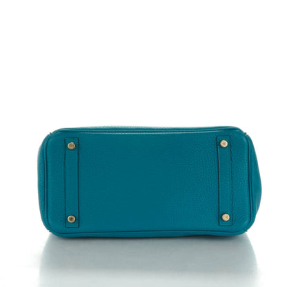 Hermes Taurillon Clemence Birkin 30 Cobalt 6 of 26