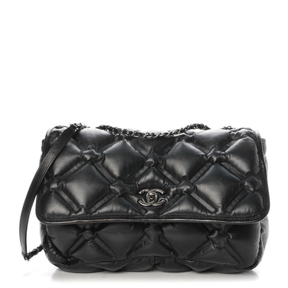 Chanel Calfskin Quilted Large Chesterfield Flap Black 1 of 12