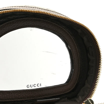 Gucci GG Supreme Monogram Textured Calfskin Web Ophidia Vanity Cosmetic Case Beige Ebony New Acero 11 of 11