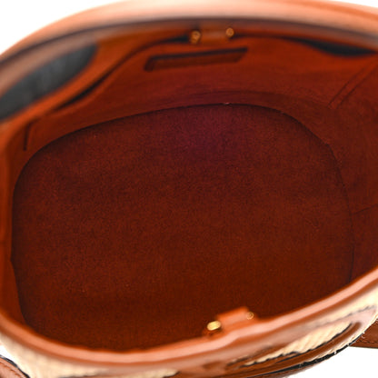 Louis Vuitton Kitted Raffia Petit Bucket Caramel 5 of 9