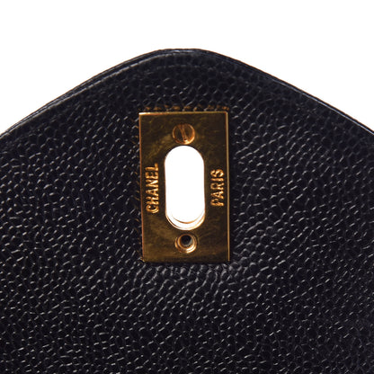 Chanel Caviar XL Weekender Bag Black 10 of 16