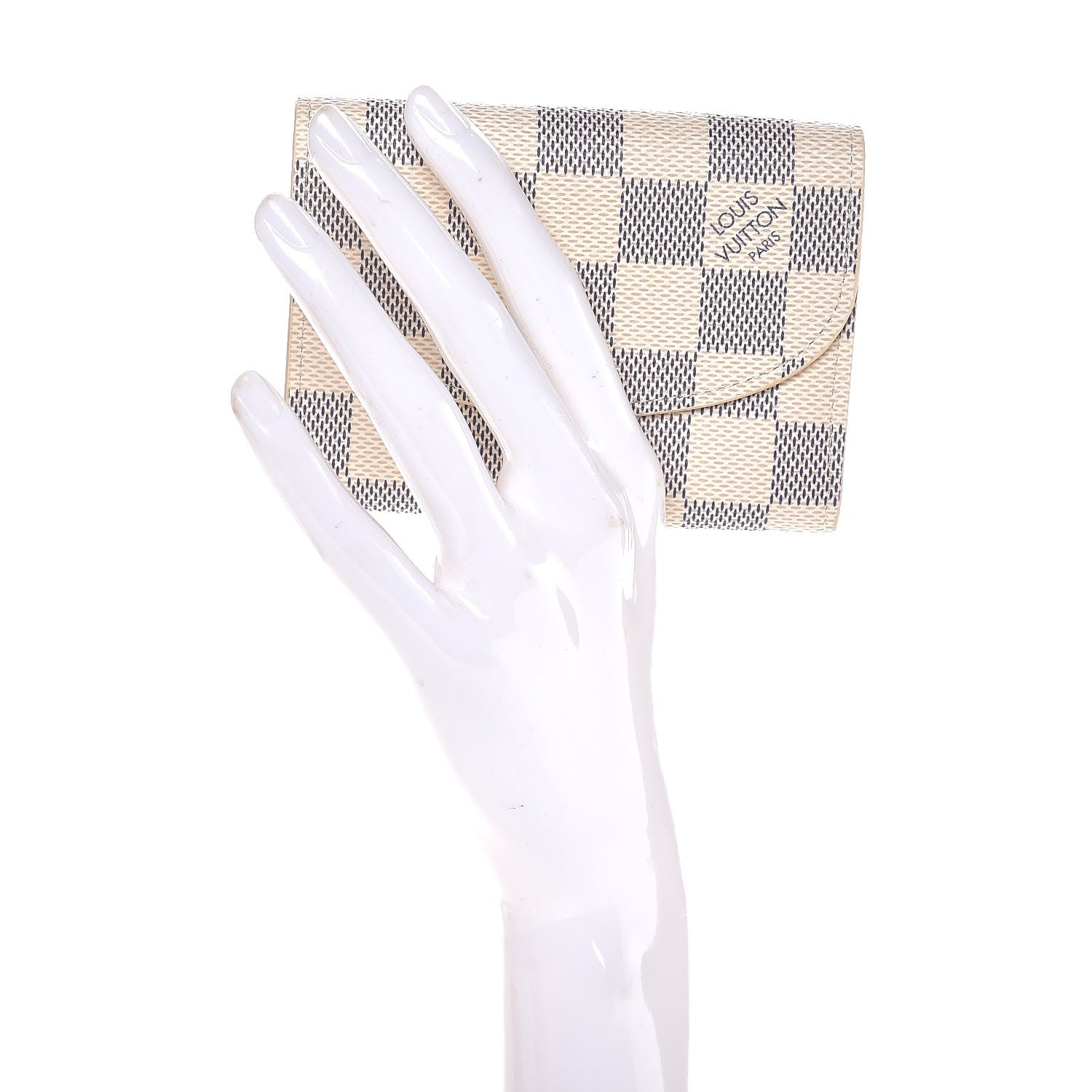 Louis Vuitton Damier Azur Rosalie Coin Purse Rose Ballerine 2 of 8