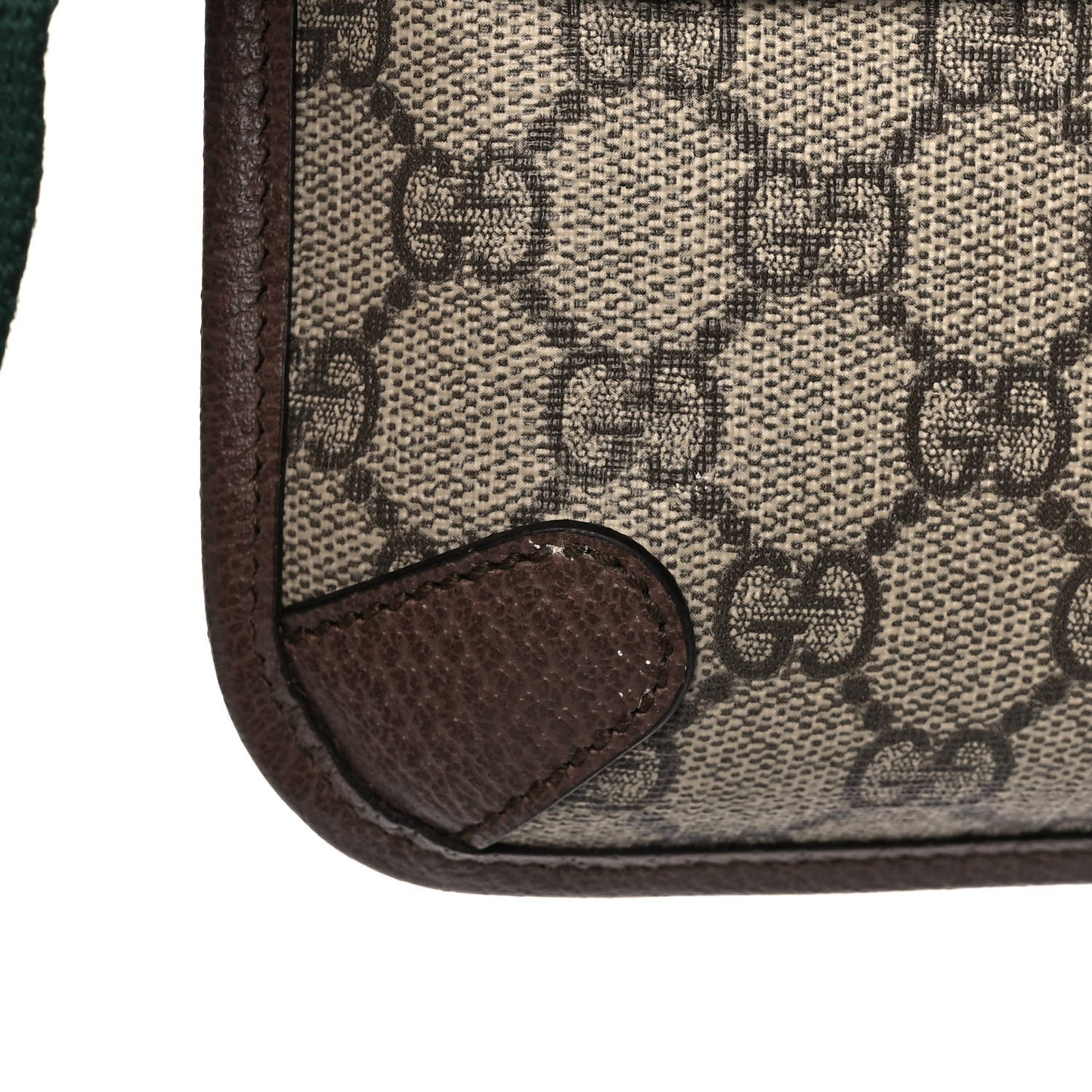 GG Supreme Monogram Neo Vintage Web Belt Bag Brown
