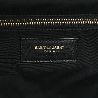 Saint Laurent Lambskin Quilted Maxi Icare Shopping Tote Black 7 of 9