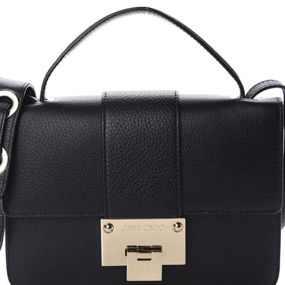 Jimmy Choo Grainy Pebbled Rebel Crossbody Bag Black 9 of 9