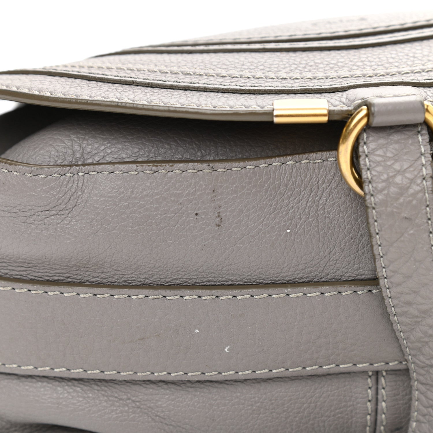 Chloe Calfskin Medium Marcie Round Crossbody Bag Cashmere Grey 24 of 32