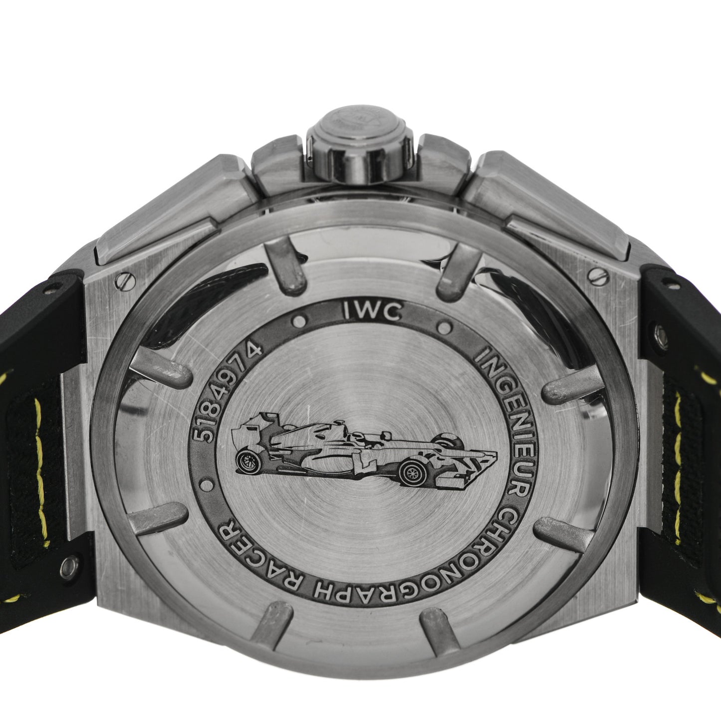 Stainless Steel Fabric 45mm Ingenieur Chronograph Automatic Watch Grey IW378507