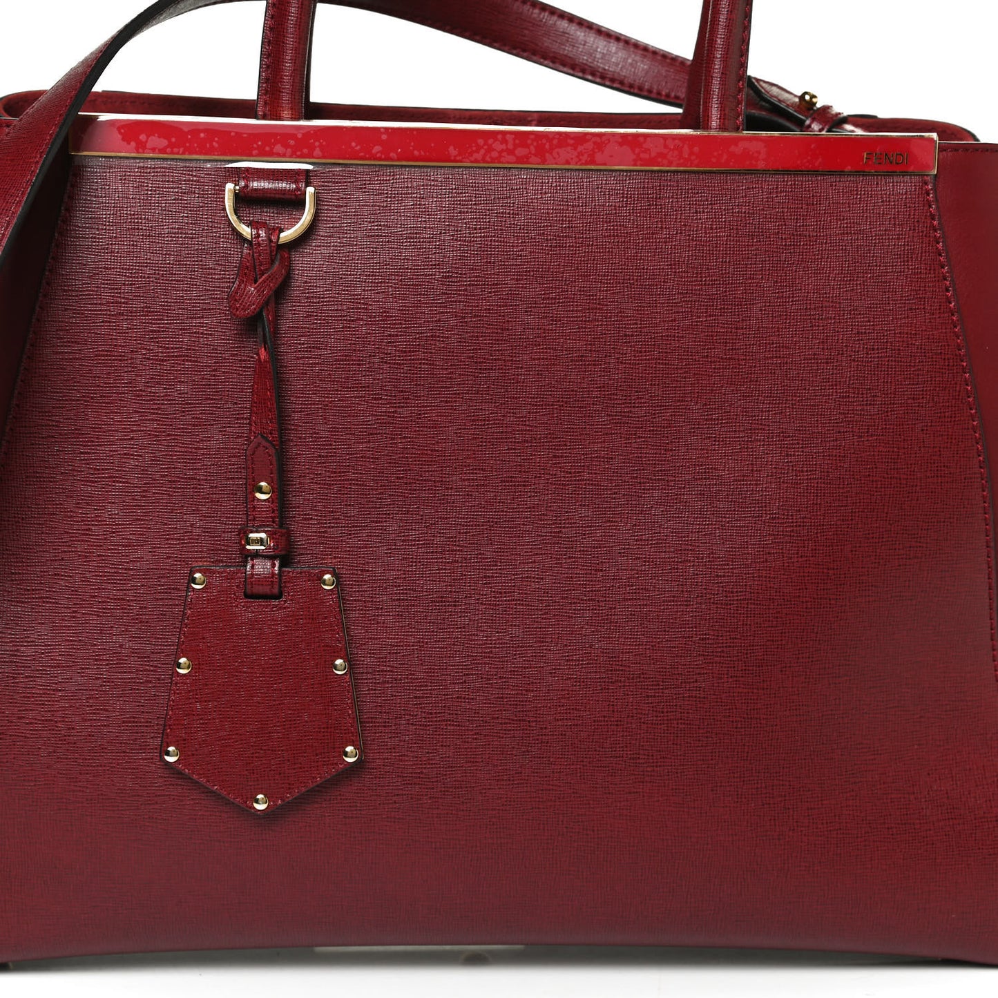 Vitello Elite Regular 2Jours Tote Rosso Scuro Ciliegia