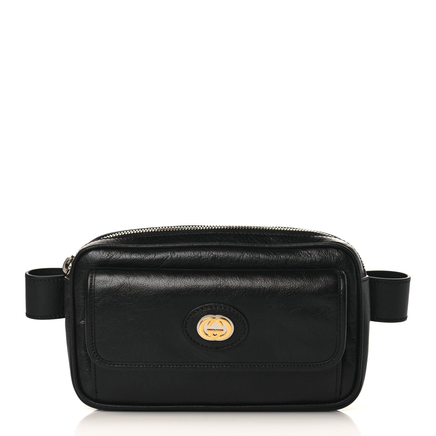 Gucci Fluffy Calfskin Morpheus Belt Bag 80 32 Black 1 of 10