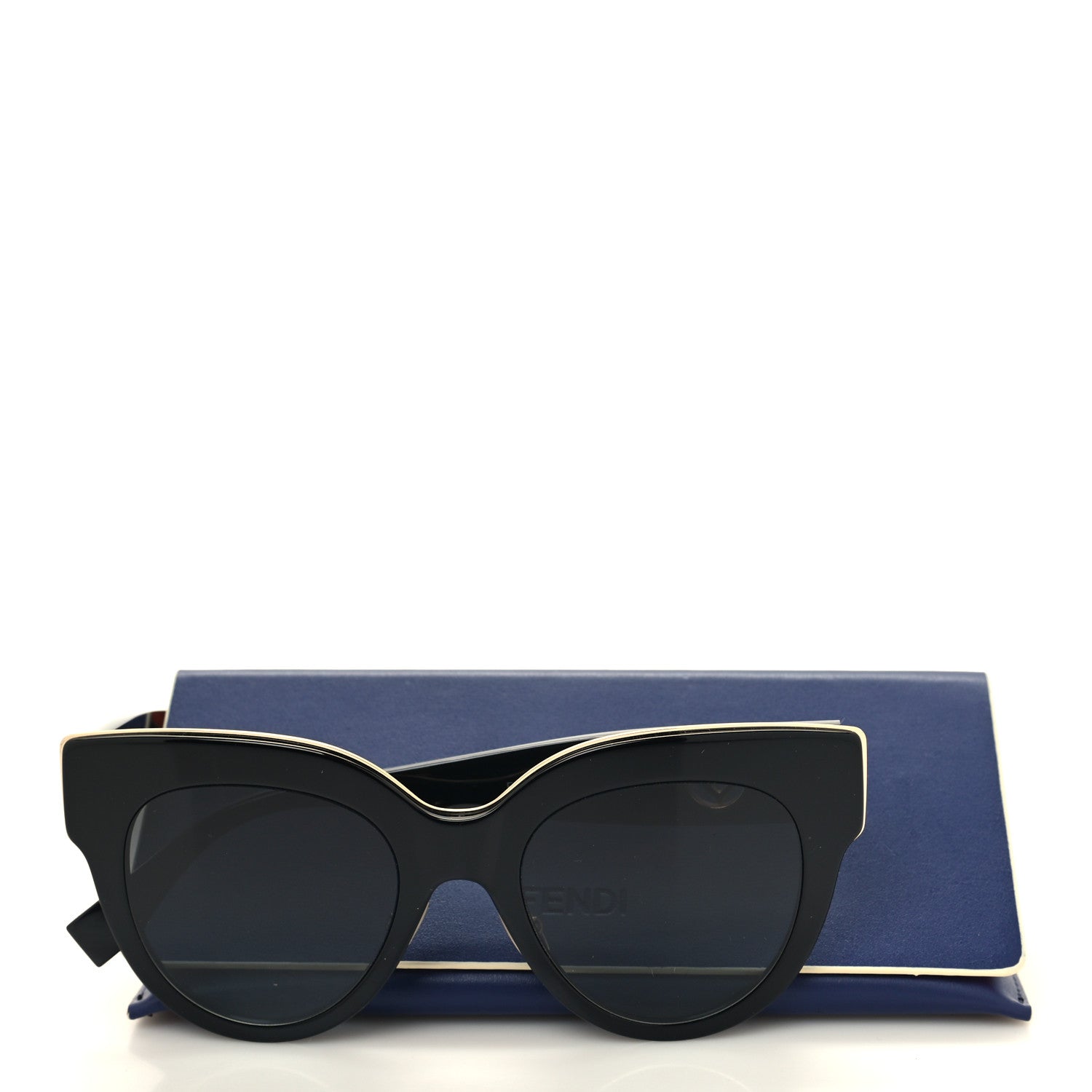 Fendi Acetate F is Fendi Cat Eye Sunglasses FF 0360/G/S Black 7 of 7