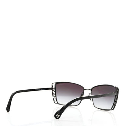 Chanel Metal Logo Sunglasses 71542 Black 4 of 8