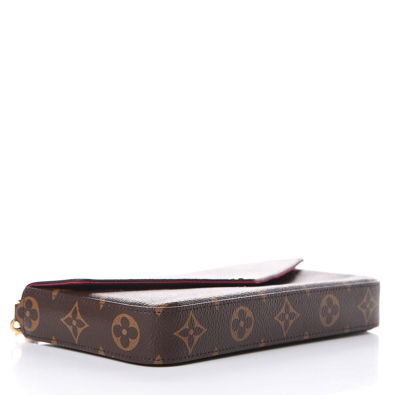 Louis Vuitton Monogram Pochette Felicie Chain Wallet Fuchsia 5 of 12