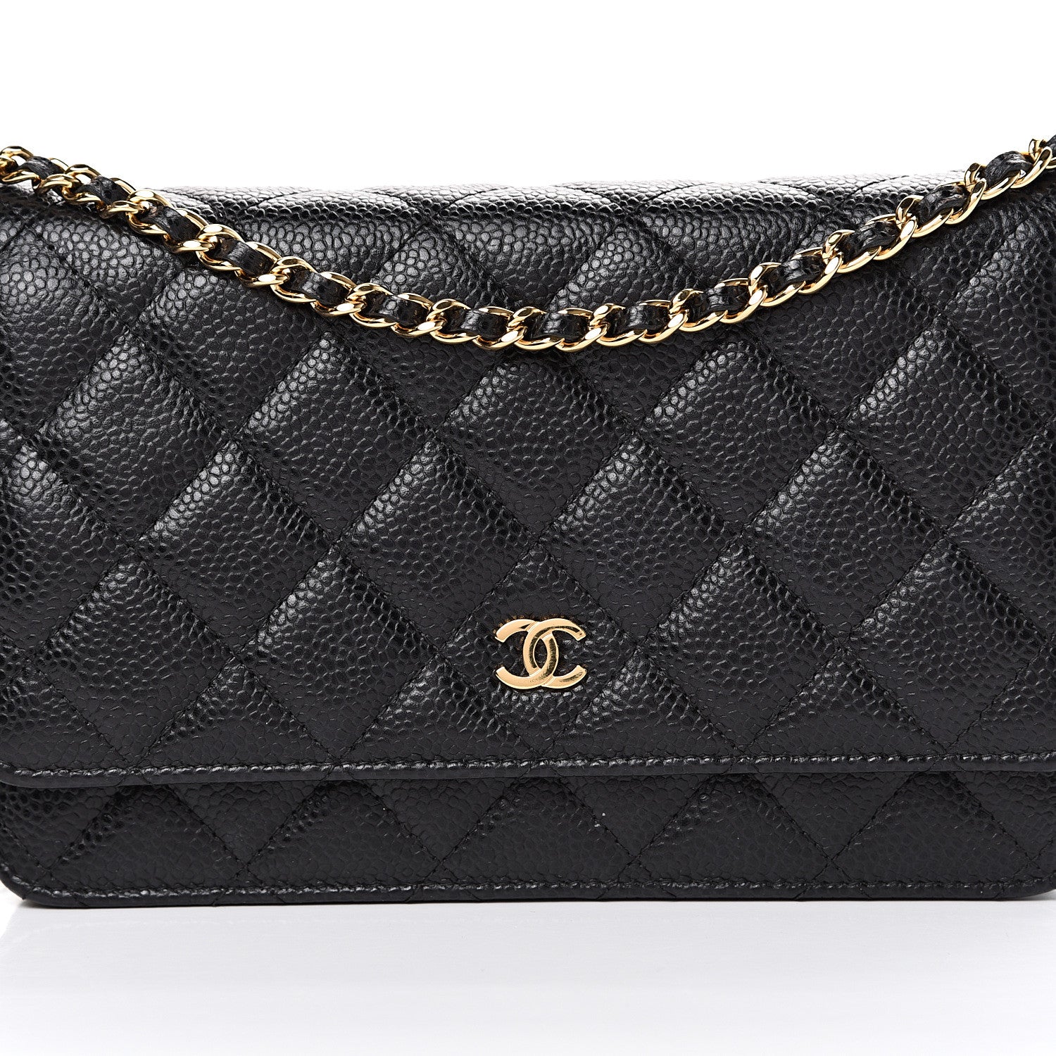 Chanel Caviar Quilted Wallet On Chain WOC Black 8 of 11
