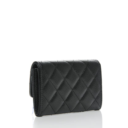 Chanel Caviar Quilted Flap Card Holder Black 3 of 7