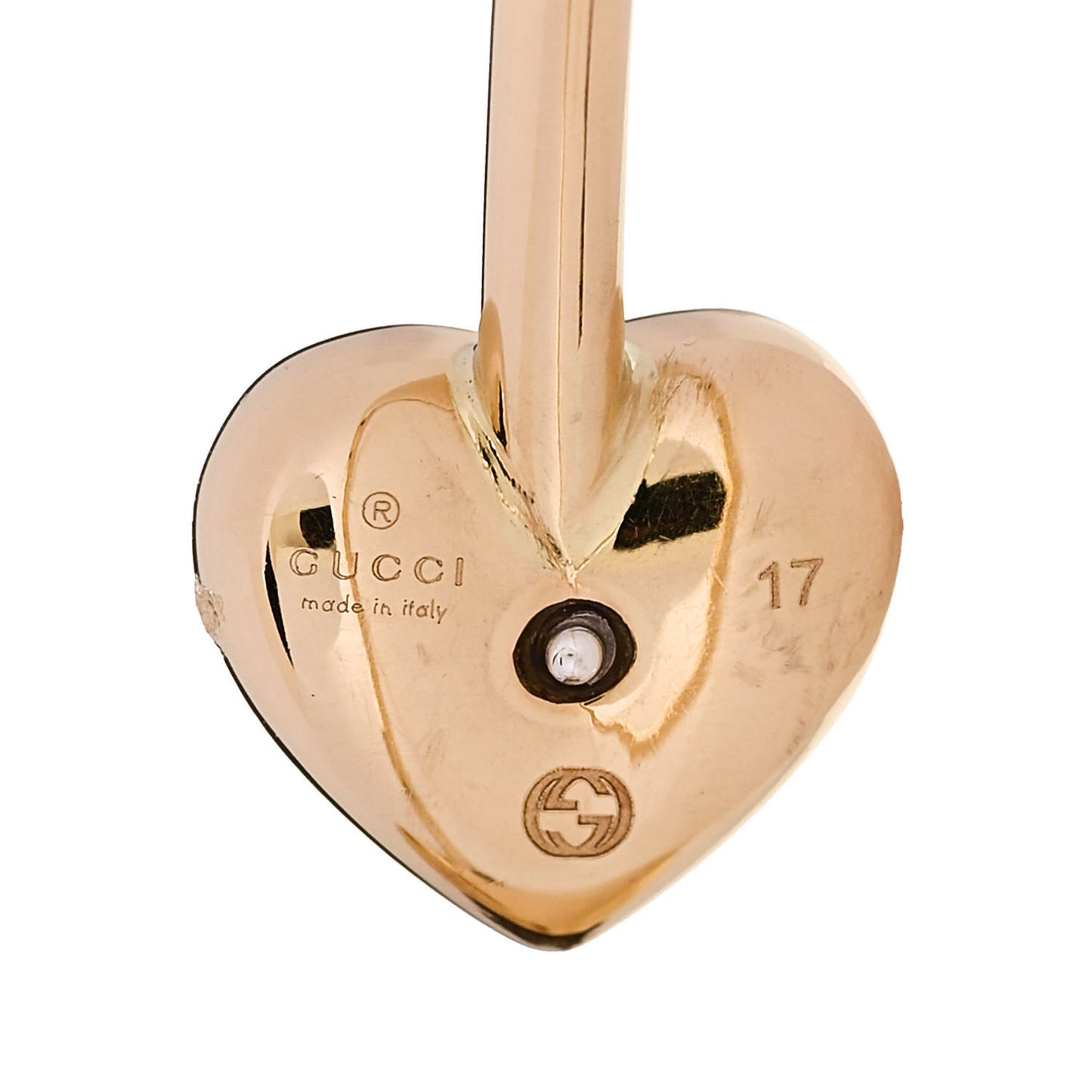 18K Yellow Gold Sterling Silver Diamond Le Marche Des Merveilles Bee Heart Cuff Bracelet