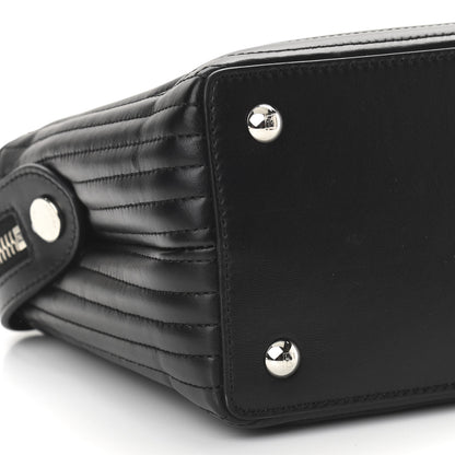 Fendi Shiny Nappa Trapuntata Small DotCom Click Chain Satchel Black 11 of 12