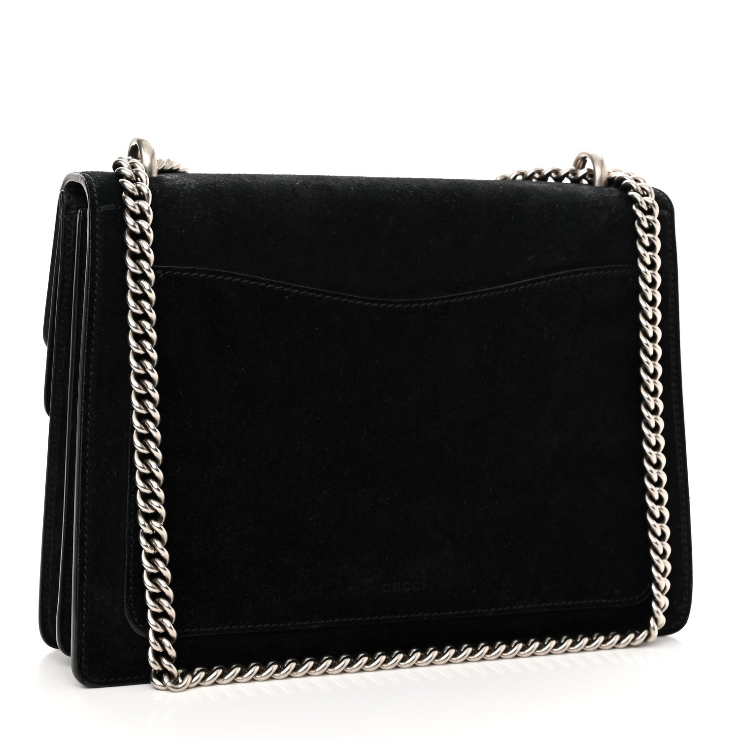 Gucci Suede Medium Dionysus Shoulder Bag Black 3 of 11