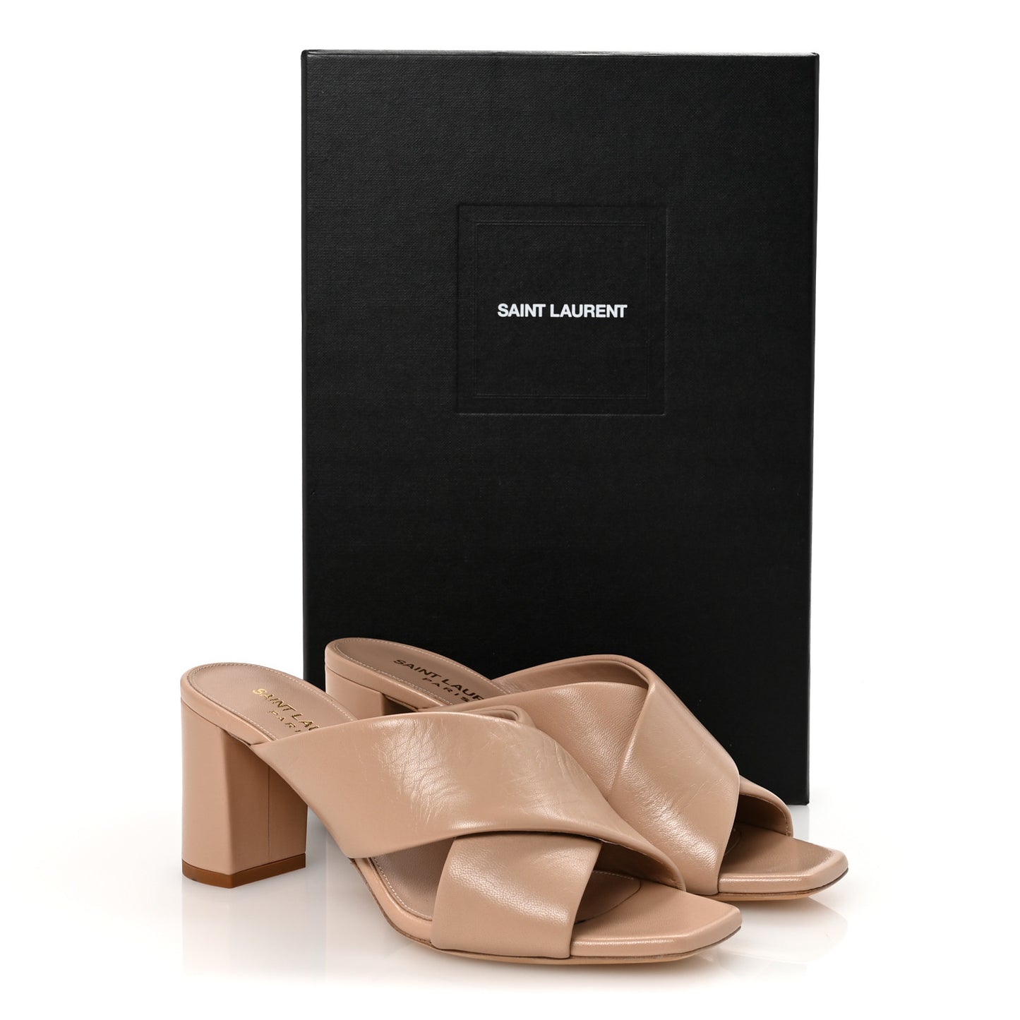 Calfskin LouLou 70 Mules 36 Nude