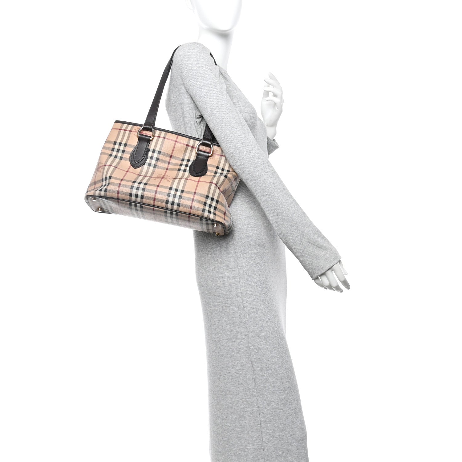 Burberry Haymarket Check Medium Regent Tote Chocolate 2 of 18