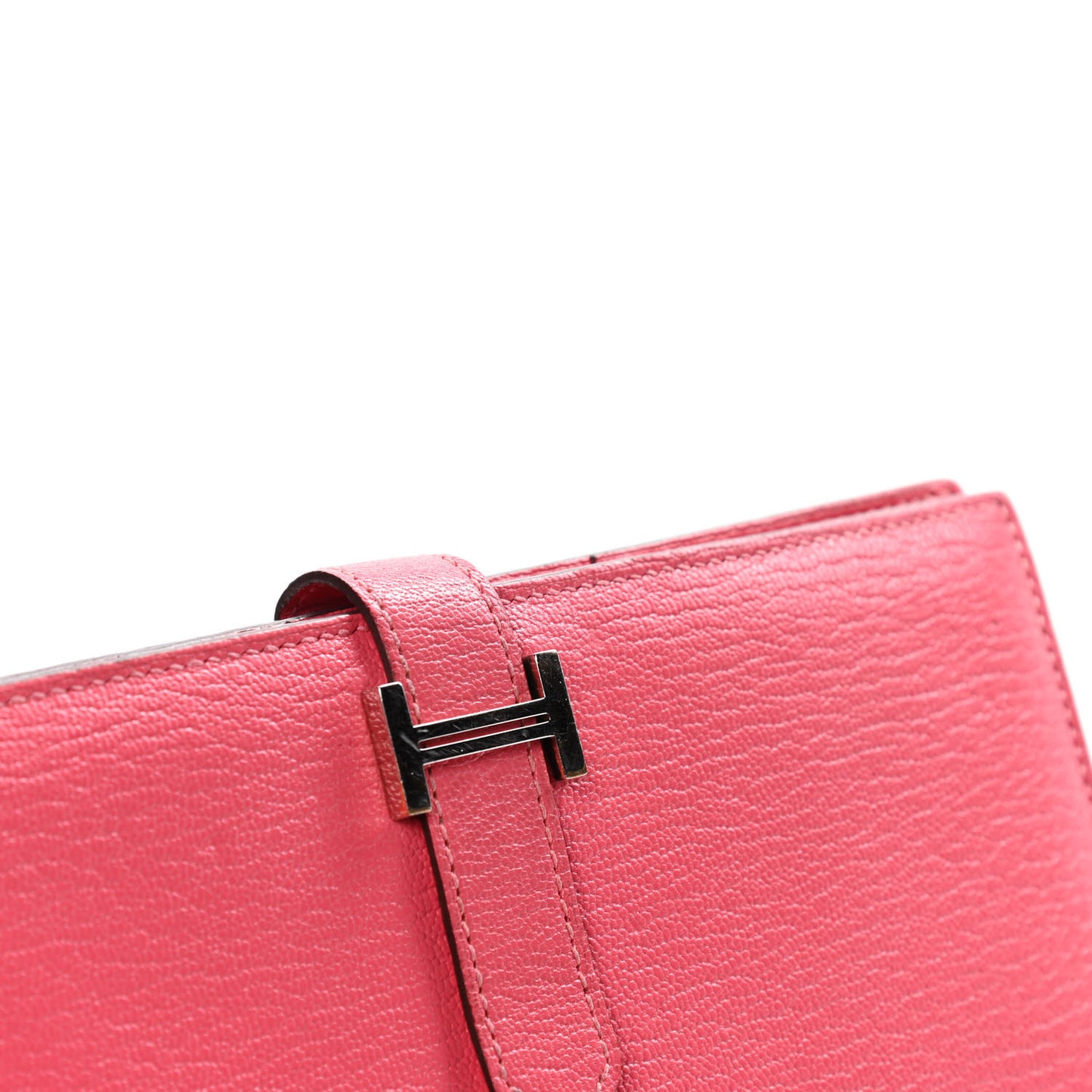 Chevre Mysore Bearn Gusset Wallet Rose Azalee