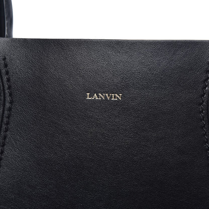 Lanvin Smooth Calfskin Medium Shopper Tote Black 8 of 9