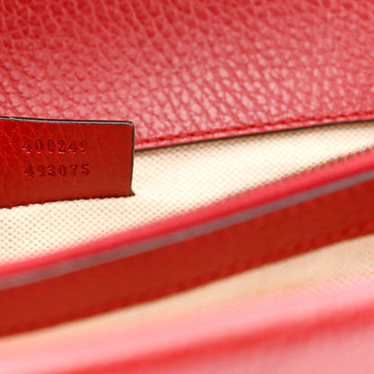 Gucci Dollar Calfskin Swarovski Crystal Small Dionysus Shoulder Bag Hibiscus Red 7 of 11