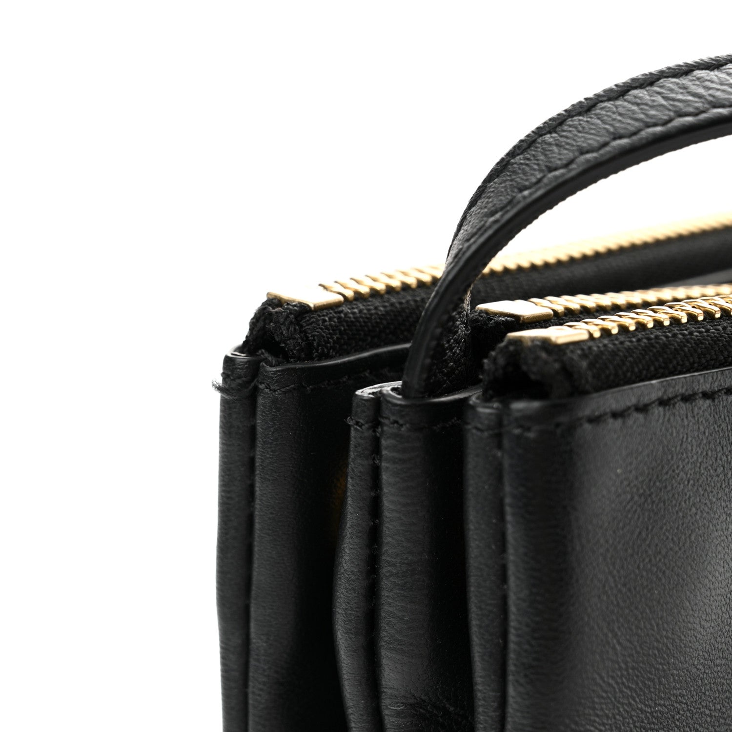 Celine Lambskin Small Trio Crossbody Bag Black 13 of 14