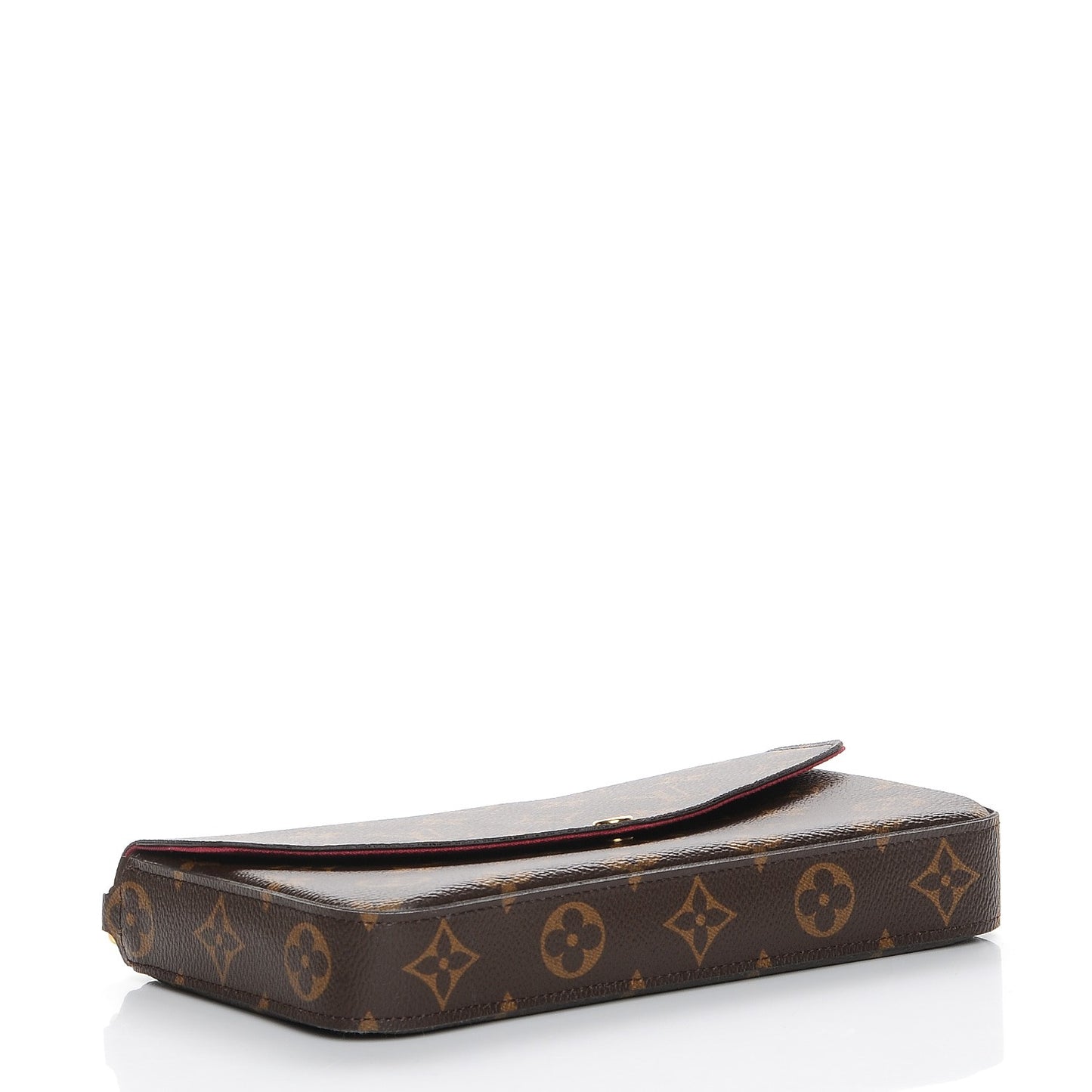 Monogram Pochette Felicie Chain Wallet Fuchsia