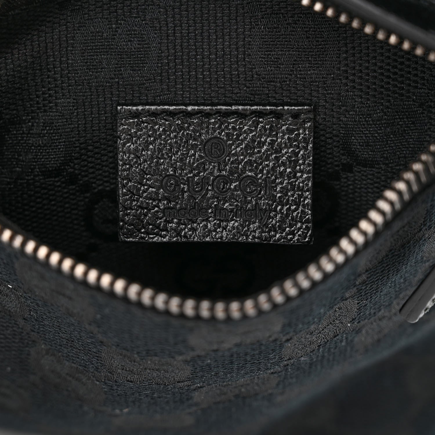 Gucci GG Monogram Web Double Pocket Belt Bag Black 8 of 12