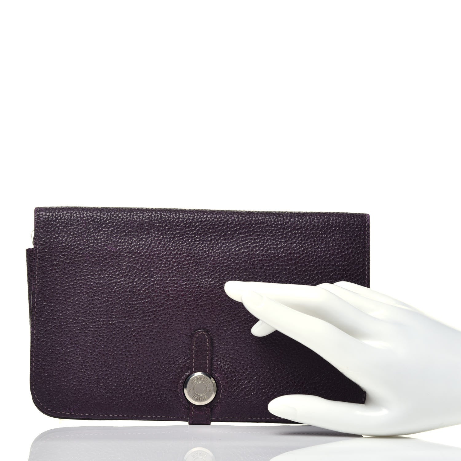 Hermes Togo Dogon Duo Wallet Iris 2 of 8