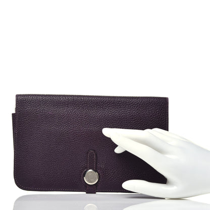 Hermes Togo Dogon Duo Wallet Iris 2 of 8
