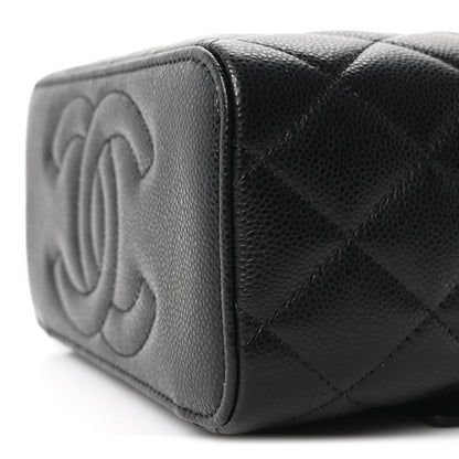 Chanel Caviar Quilted Small Vanity Case With Chain Black 10 of 11