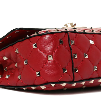 Valentino Garavani Nappa Small Rockstud Spike Shoulder Bag Rosso Valentino 7 of 10