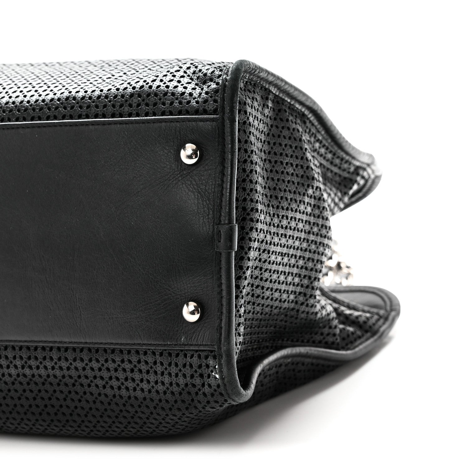 Chanel Calfskin Perforated Up In The Air Tote Black 10 of 10