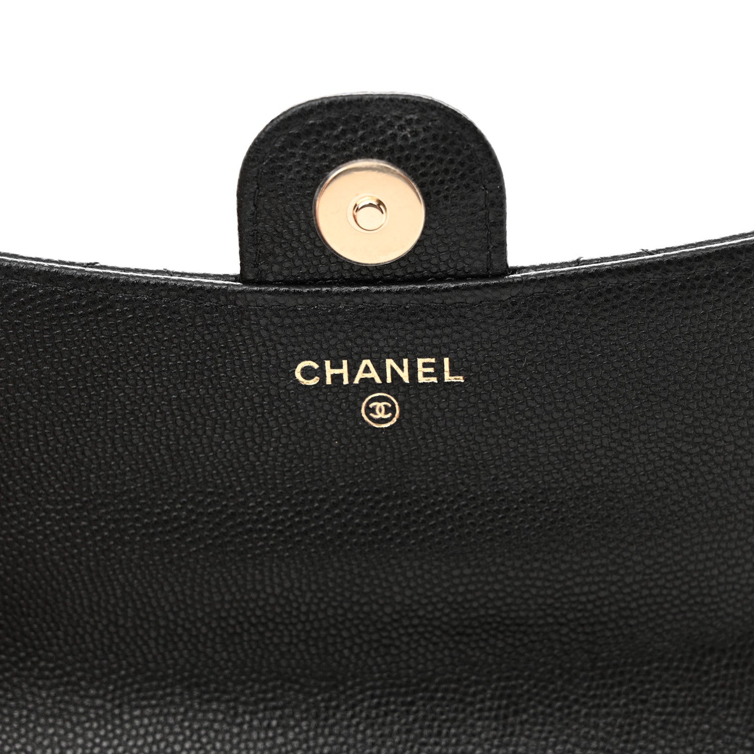 Chanel Caviar Quilted Flap Phone Holder With Chain Black 7 of 12