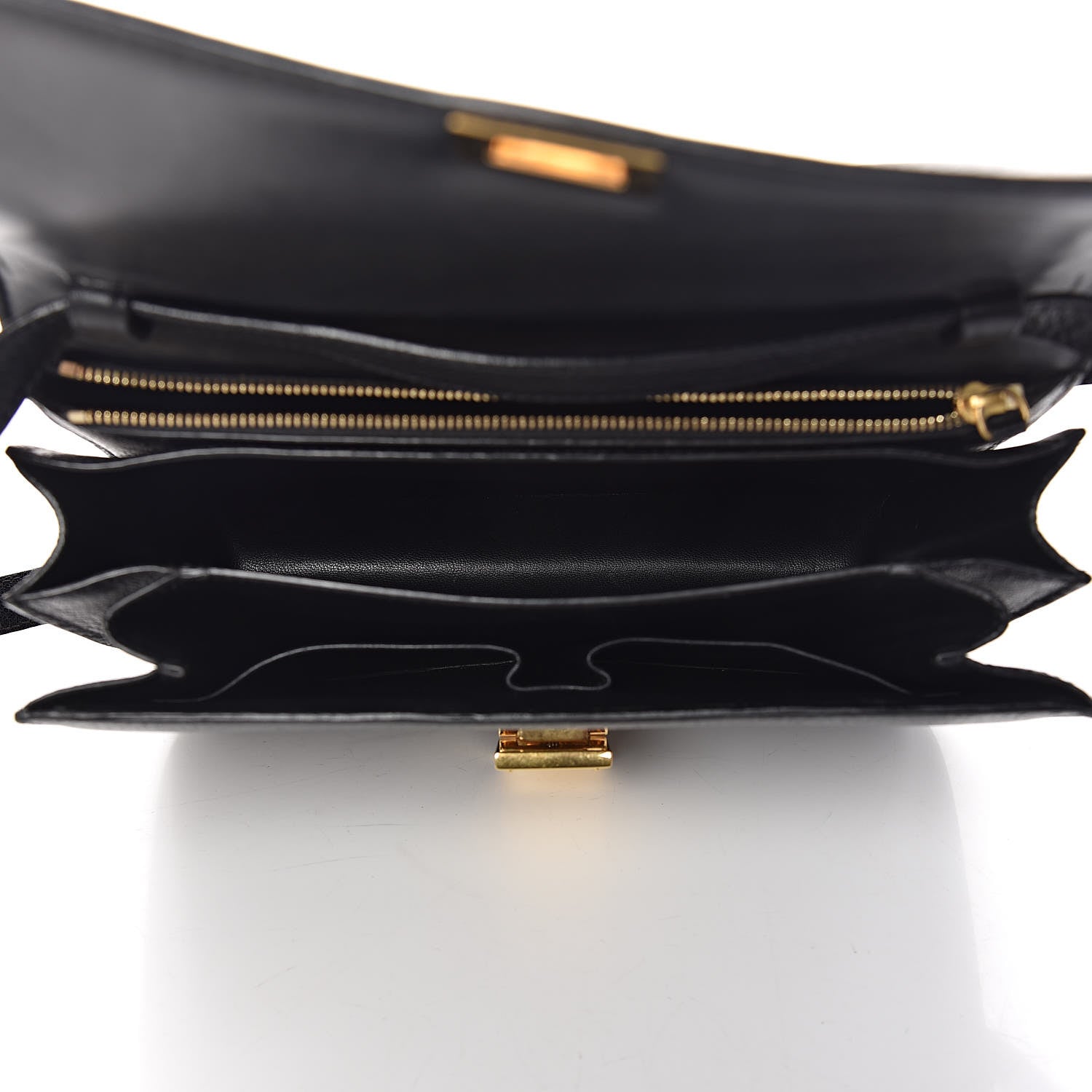 Celine Goatskin Medium Classic Box Flap Bag Black 5 of 17