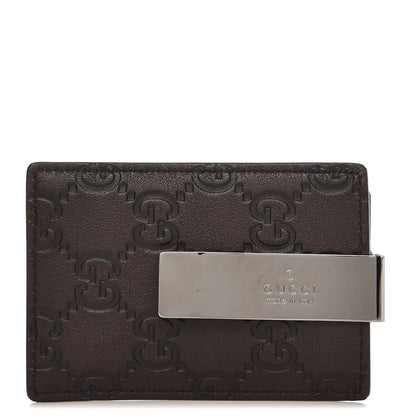 Gucci Guccissima Money Clip Chocolate 1 of 5