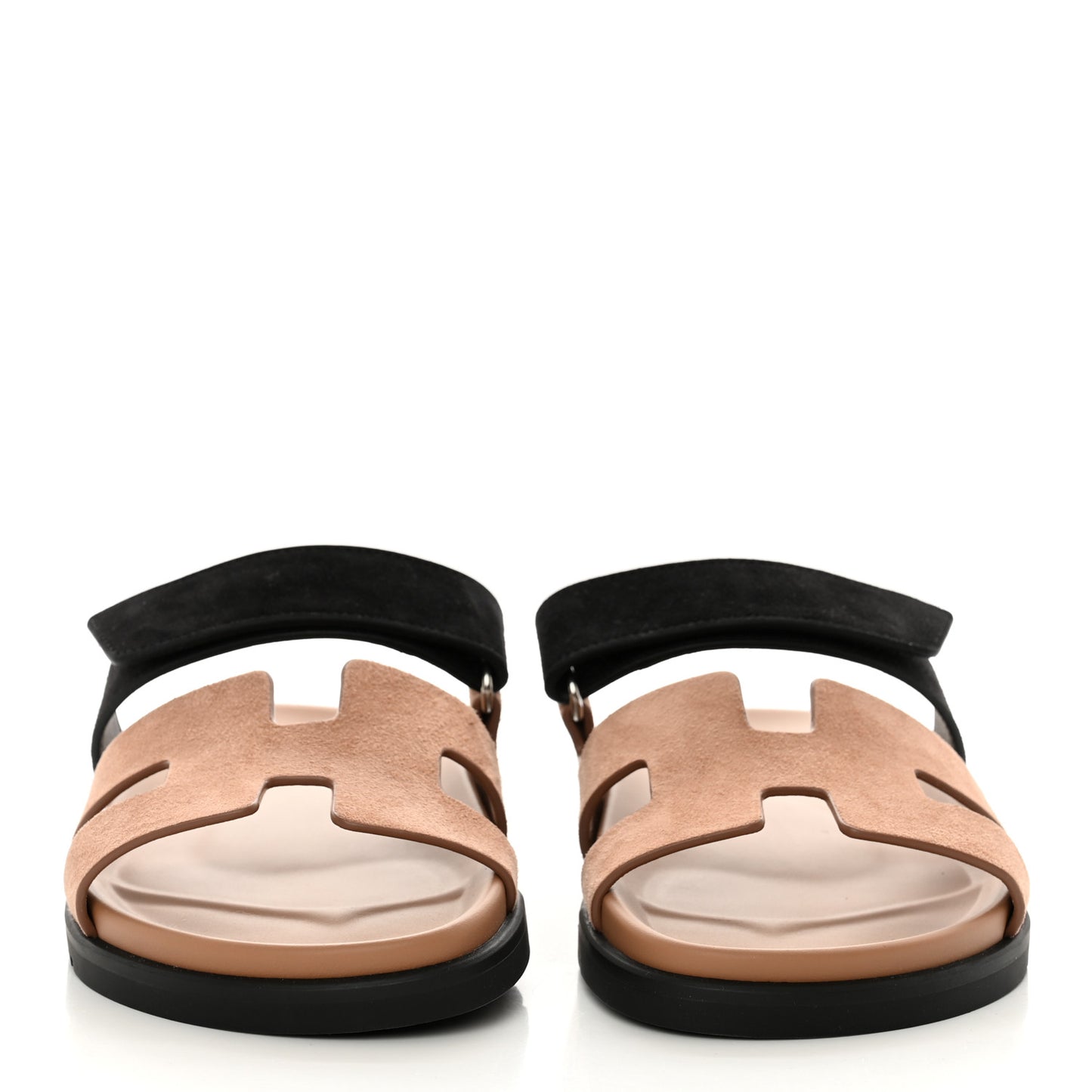 Suede Goatskin Womens Chypre Sandals 38 Rose Perle Black