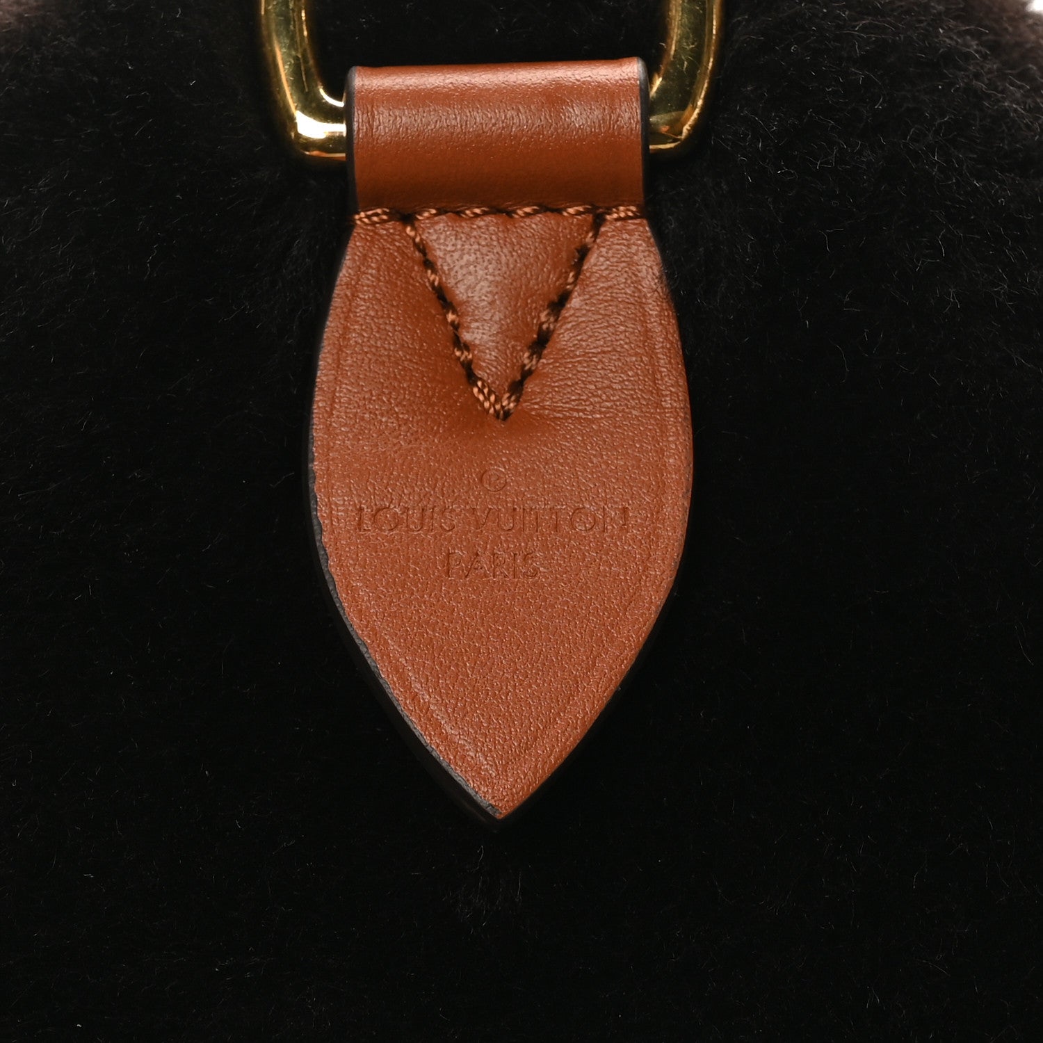 Louis Vuitton Shearling Monogram LV Ski Cozygram Speedy