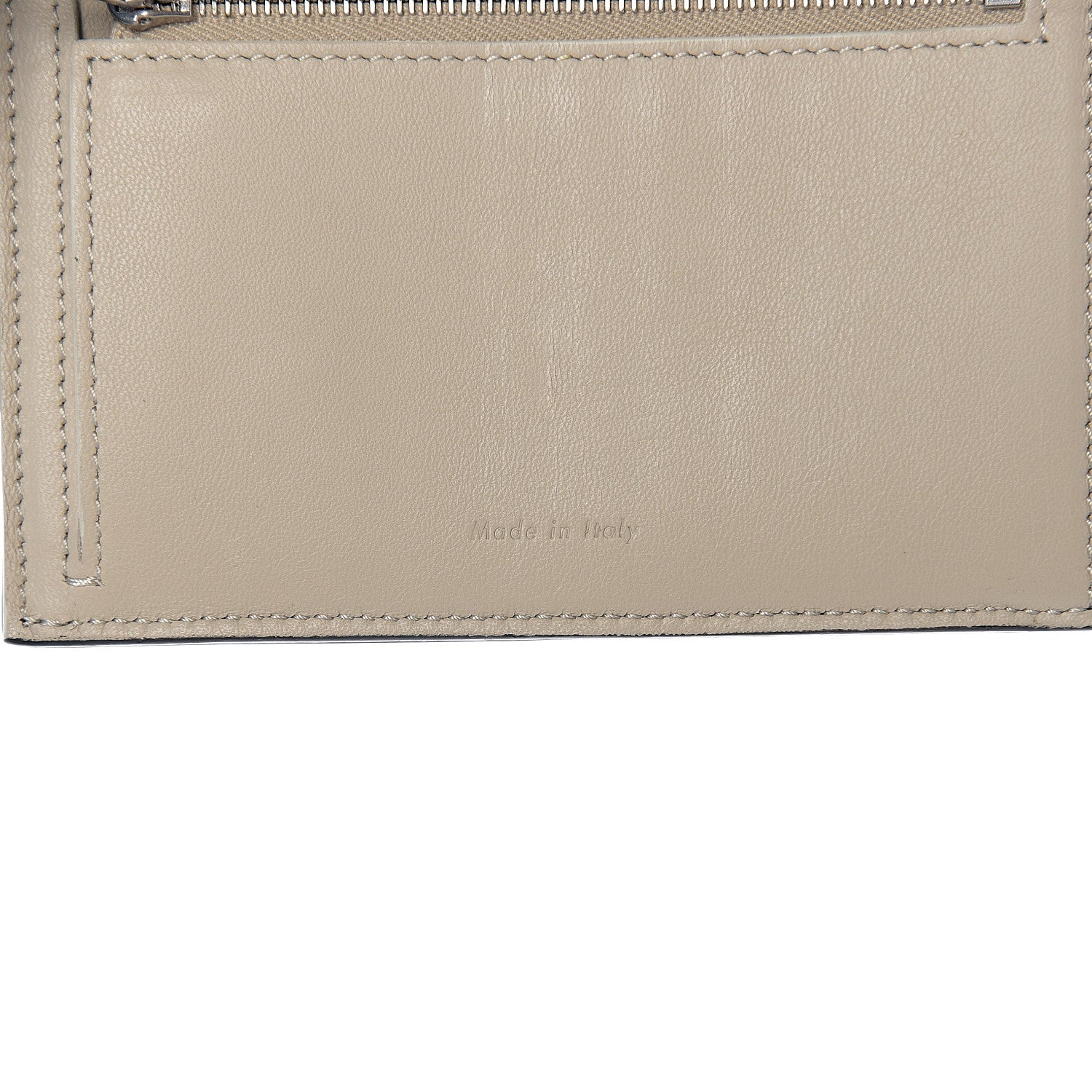 Celine Grained Calfskin Medium Multifunction Strap Wallet Black Chalk 6 of 7