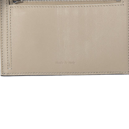 Celine Grained Calfskin Medium Multifunction Strap Wallet Black Chalk 6 of 7
