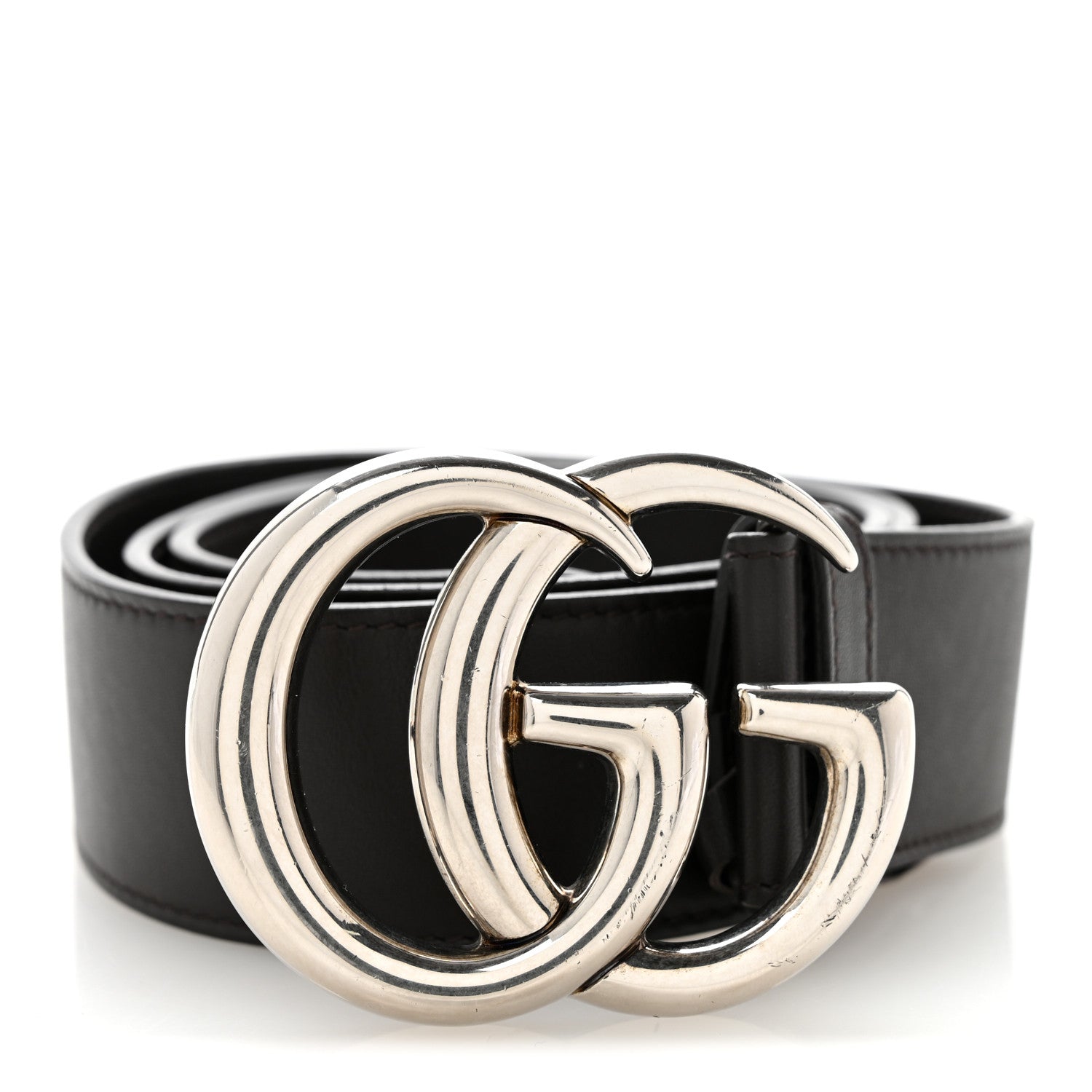 Gucci Moon Calfskin Nickel Double G 40mm Belt 85 34 Dark Cocoa 8 of 8