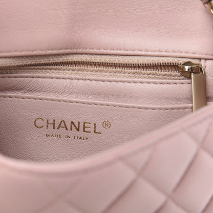 Chanel Lambskin Quilted Mini Square Flap Pink 6 of 13