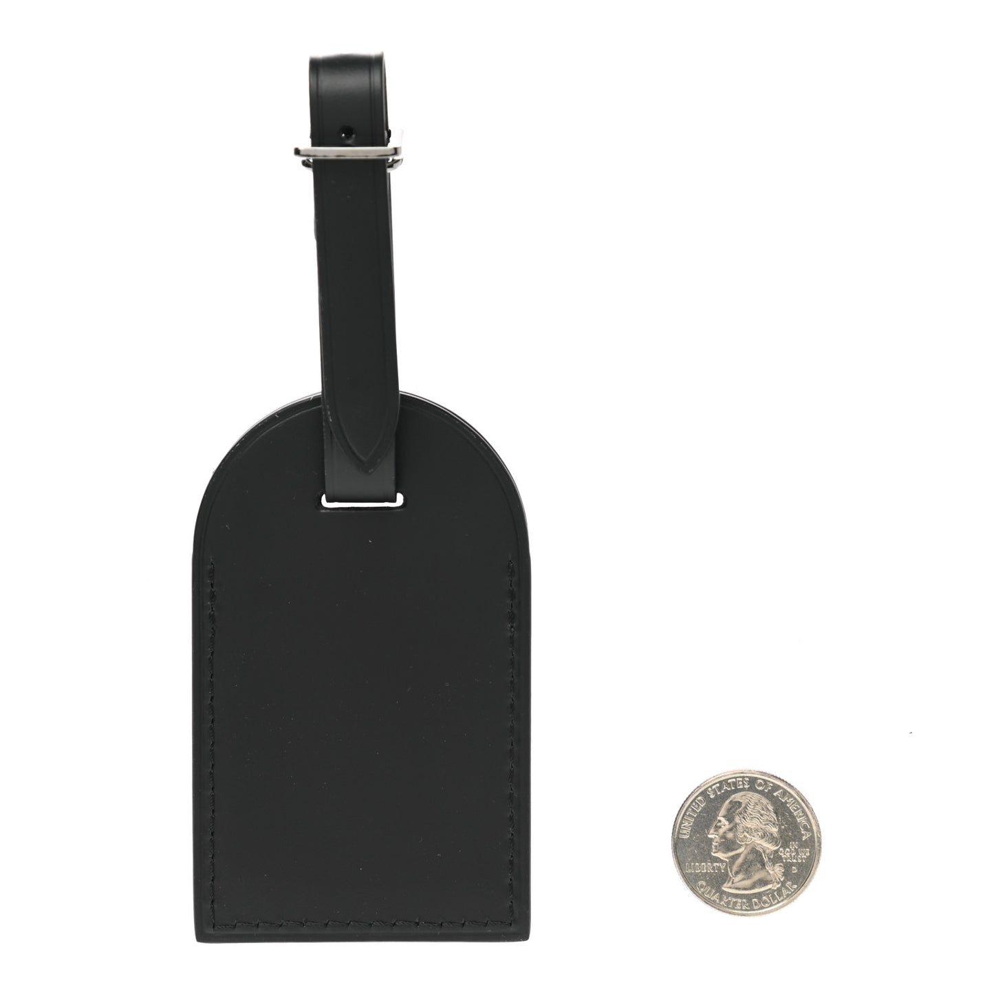 Calfskin Luggage Tag Black