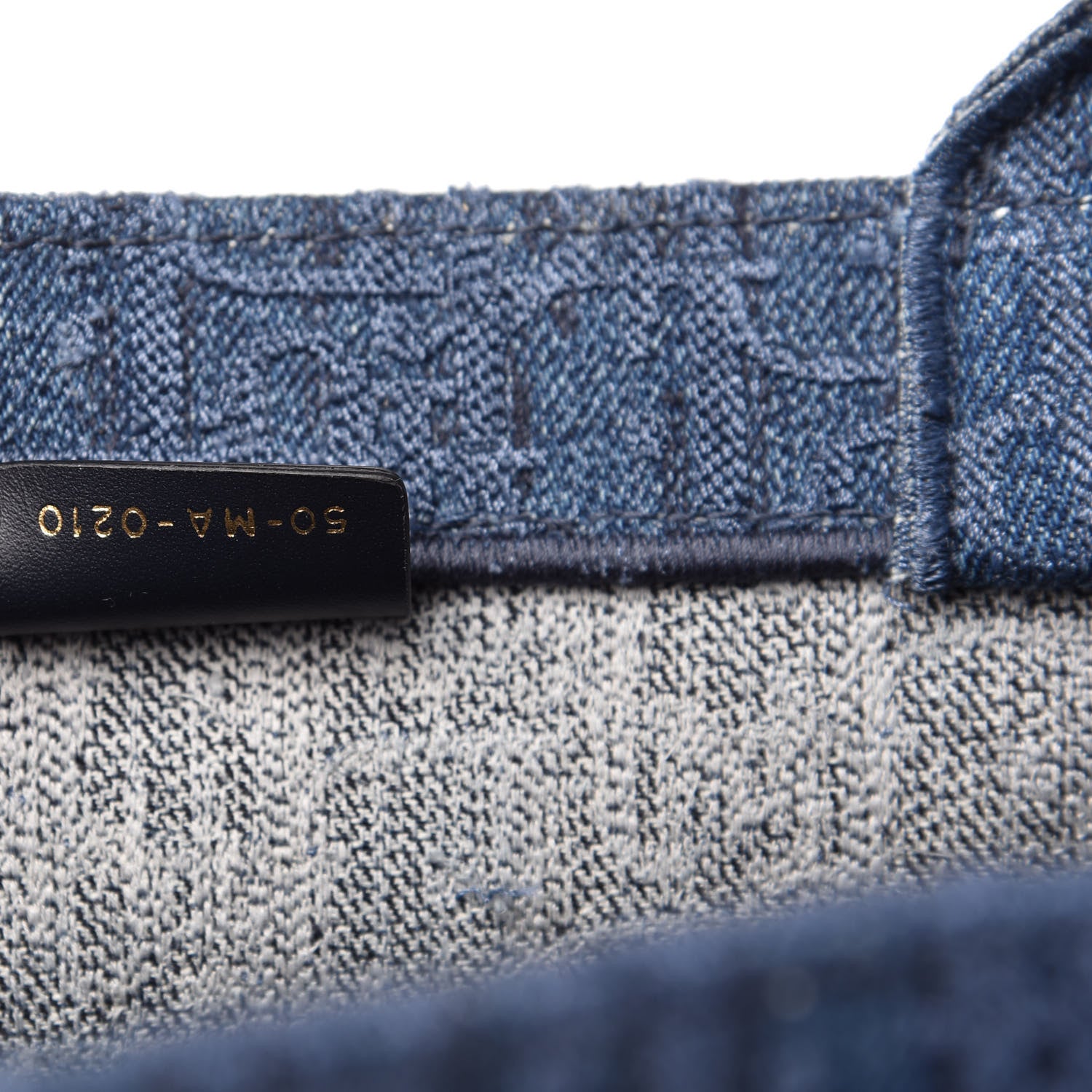 Christian Dior Oblique Denim Medium Book Tote Blue 9 of 10