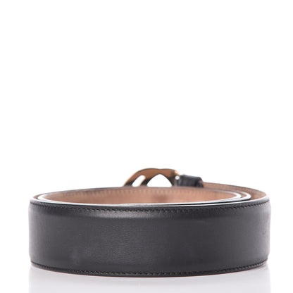 Gucci Calfskin Interlocking G 37mm Belt 85 34 Black 3 of 10