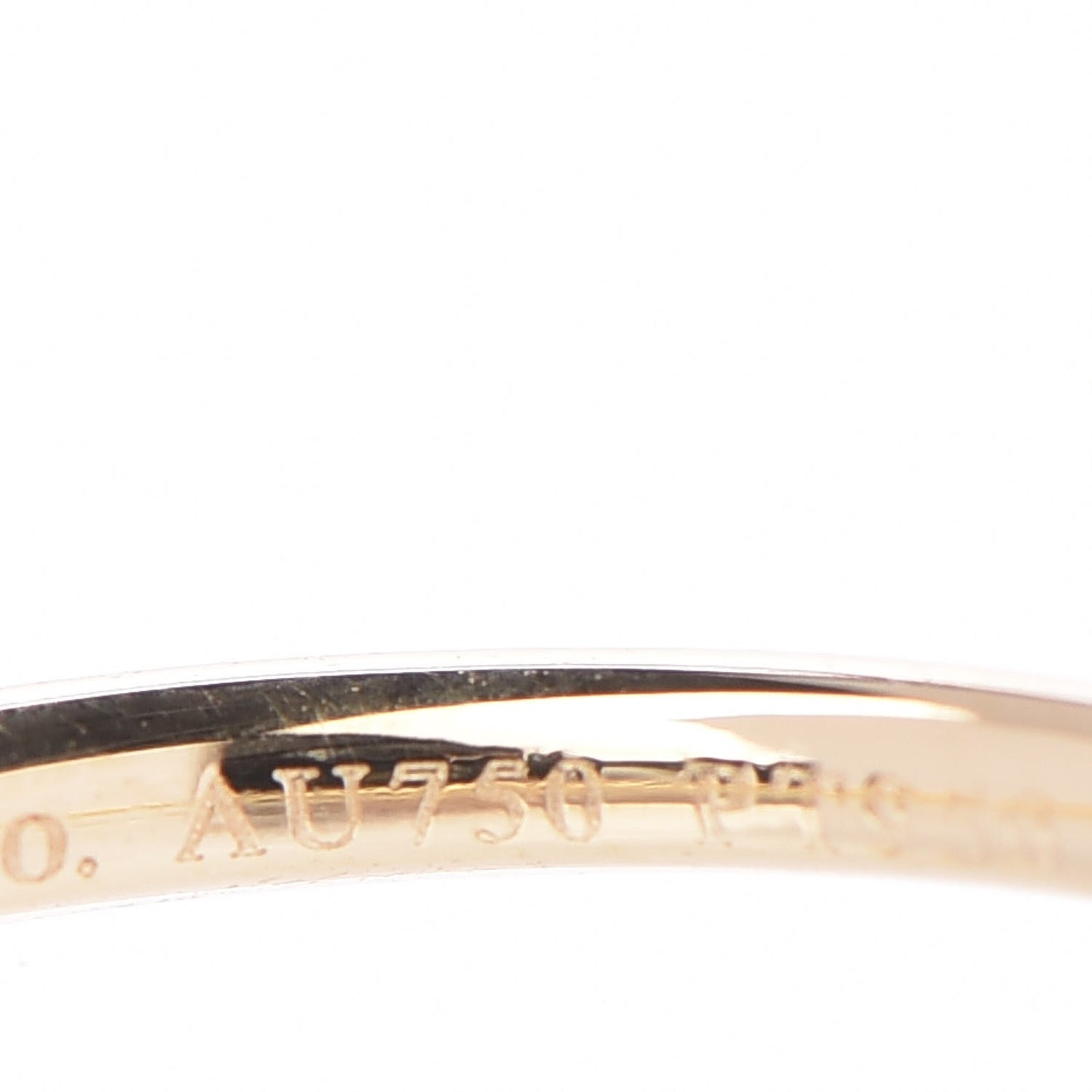 Platinum 18K Yellow Gold .16ct Diamond Bezet Ring 49.5 5