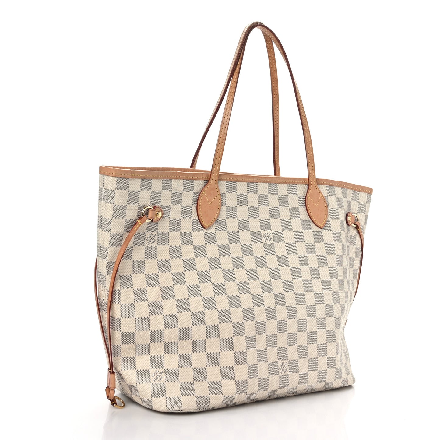 Damier Azur Neo Neverfull MM Rose Ballerine