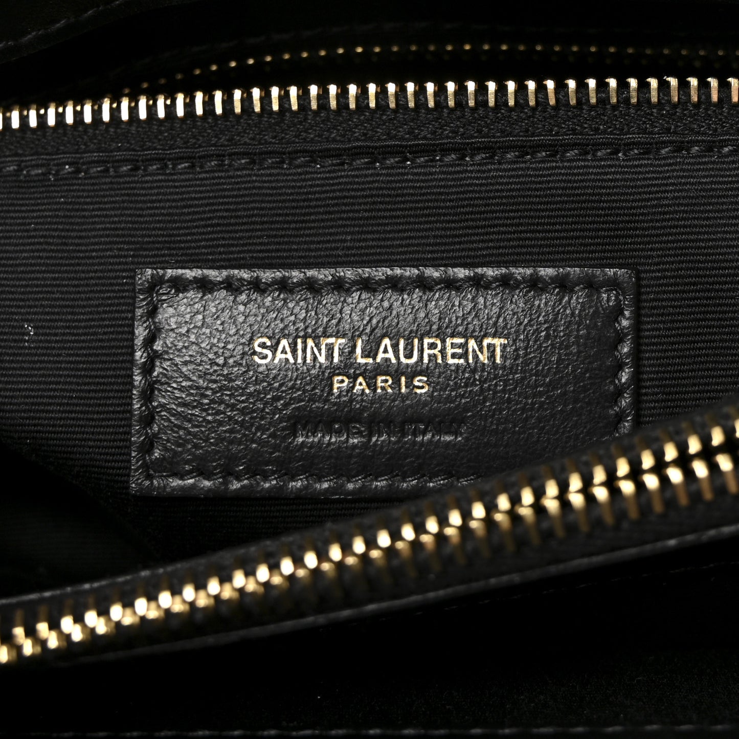 Calfskin Y Quilted Monogram Medium Loulou Chain Satchel Black